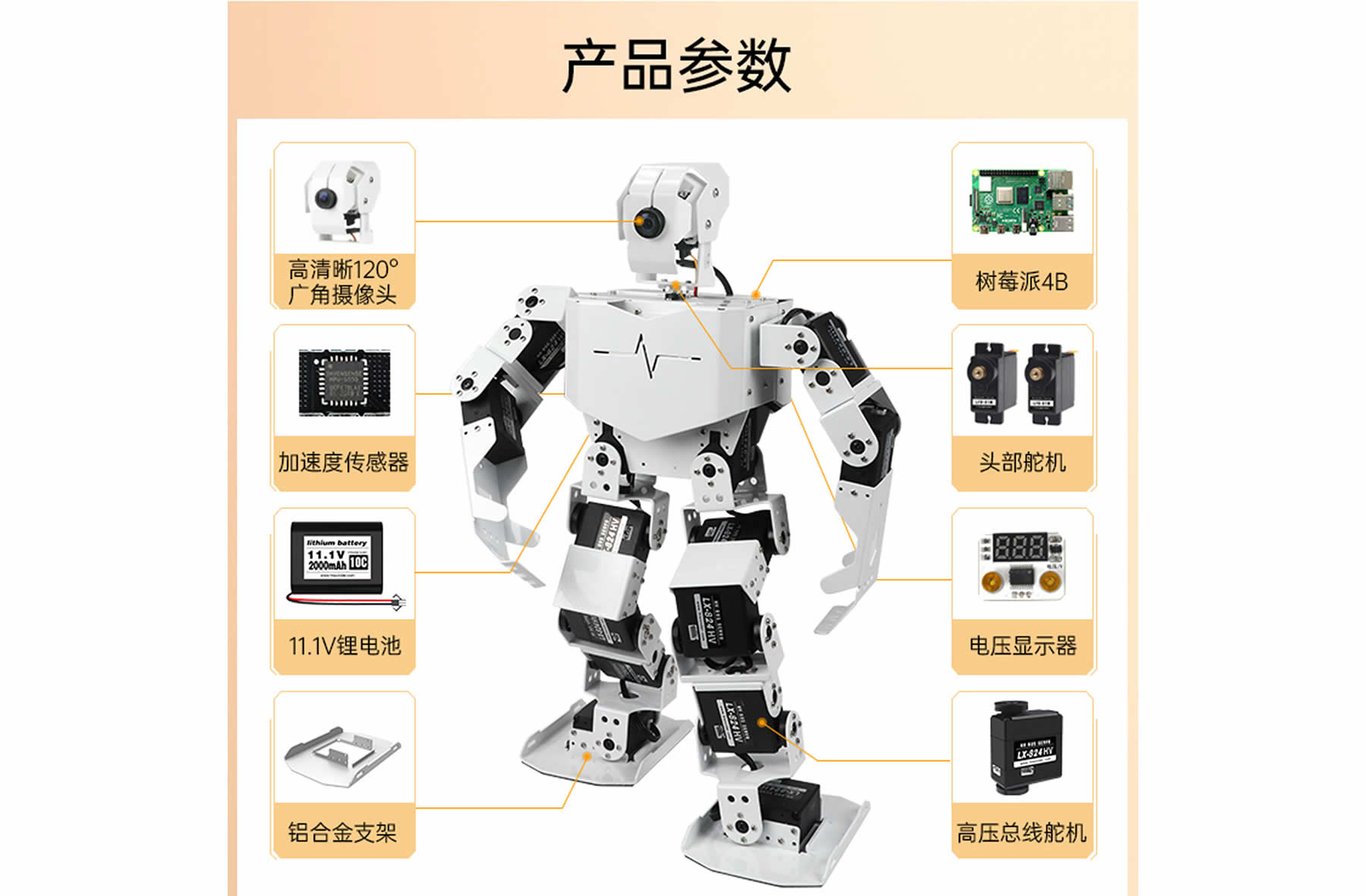 TonyPi 智能視覺人形機器人